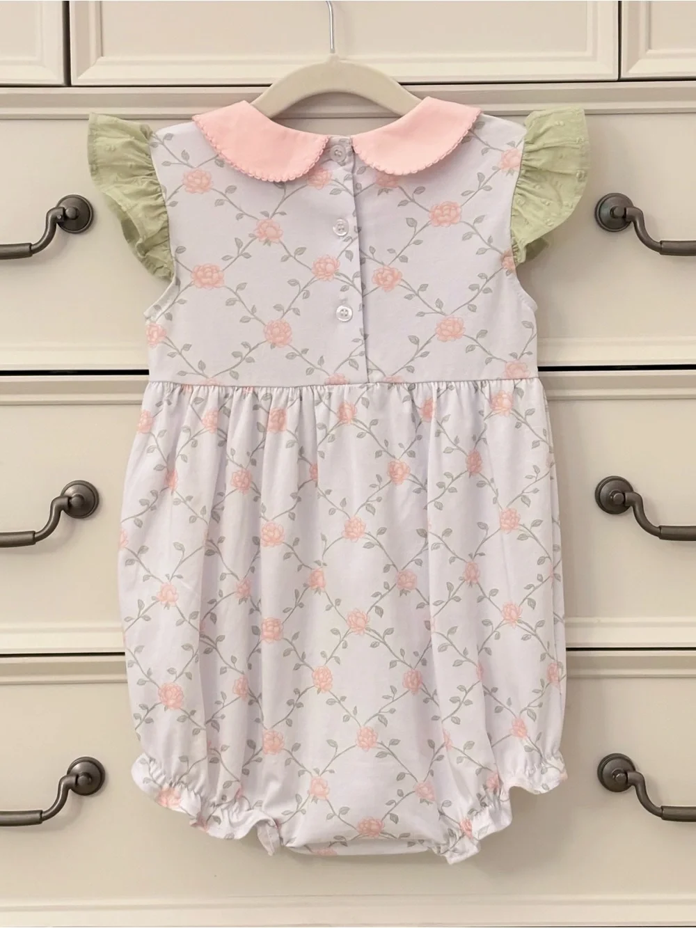 NWT Southern Taters Garden Girl Bubble Size 2T Shabby Chic